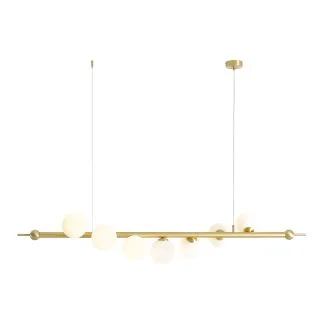 ALDEX 1115T40 LAMPA WISZĄCA WAVE 7 KOLOR MOSIĄDZ