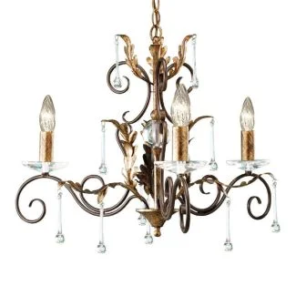 ELSTEAD AMARILLI AML3 BRONZE 3Lt Chandelier/Semi-Flush