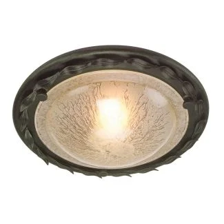ELSTEAD OLIVIA OV/F BLK/GOLD Flush Mount