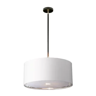 ELSTEAD BALANCE-P-BKPN Lampa wisząca Balance - 1 źródło światła - Czarna z polerowanym niklem