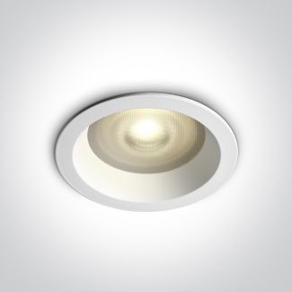 ONE LIGHT 10105R2P/W Kedares biały wpust ze szkłem pryzmatycznym i oprawką GU10 MR16 50W IP65 dark light