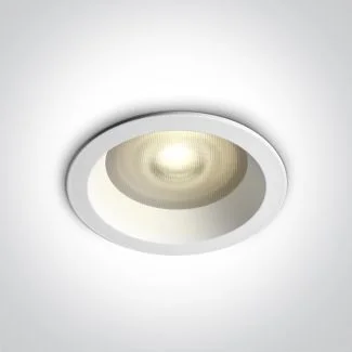 ONE LIGHT 10105R2P/W Kedares biały wpust ze szkłem pryzmatycznym i oprawką GU10 MR16 50W IP65 dark light