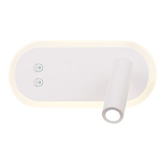 WYPRZEDAŻ CANDELLUX 22-76014 MIRACLE LAMPA KINKIET 6W+3W LED BIAŁY