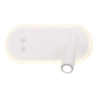 WYPRZEDAŻ CANDELLUX 22-76014 MIRACLE LAMPA KINKIET 6W+3W LED BIAŁY