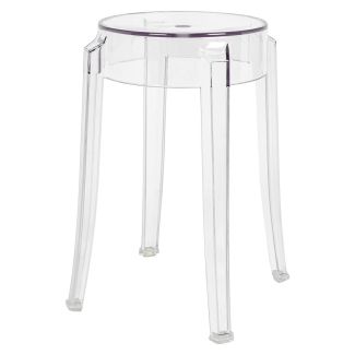 King Home 118-APC.CLEAR Stołek CHARLES 46 transparentny - poliwęglan