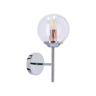 CANDELLUX 21-67234 BEST LAMPA KINKIET 1X40W E14 CHROM+MIEDŹ