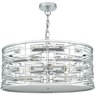 DAR SEV0650 SEVILLE 6LT PENDANT POL CHR CRYSTAL