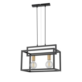 SIGMA 32439 VIGO 2 czarny złoty lampa wisząca