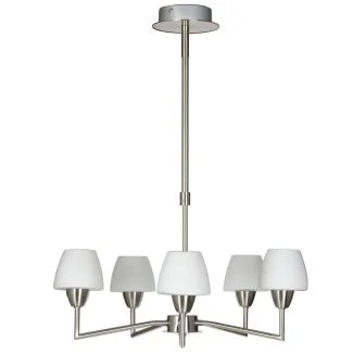 CANDELLUX 35-10646 TOGO LAMPA WISZĄCA 5X40W G9 NIKIEL MAT PROMOCJA