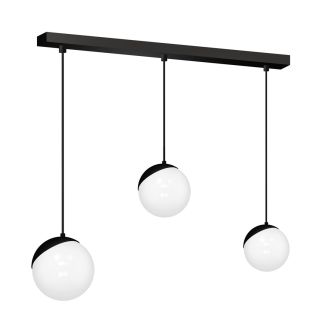 MILAGRO MLP7237 Lampa wisząca SFERA BLACK 3xE14