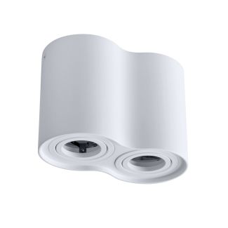 Polux 313157 Oprawa natynkowa HADAR R2 okrągła biała 2xGU10