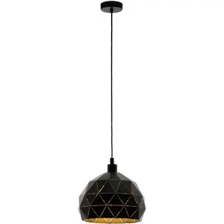 EGLO 97841 HL/1 E27 Ø400 SCHWARZ/GOLD ROCCAFORTE