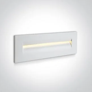 ONE LIGHT 68066/W/W Simi 3 biała ścienna oprawa do wbudowania LED 3000K 8,5W IP65