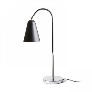 RENDL R12675 GARBO stołowa czarna chrom 230V E27 28W