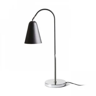 RENDL R12675 GARBO stołowa czarna chrom 230V E27 28W