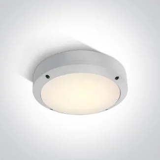 ONE LIGHT 67442/W/W Akteo biały klasyczny zewnętrzny kinkiet LED 3000K 10W IP54, AC LED