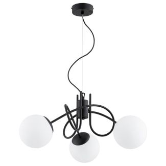 ALFA 62601 MIKA BLACK GLASS OP.OŚW. 3 PŁ
