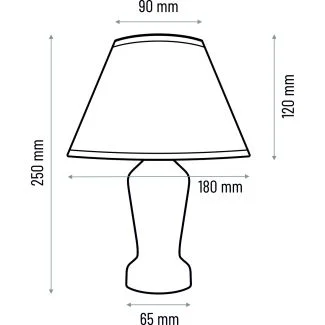 HELLUX 4110409 Lampa nocna Mona biały