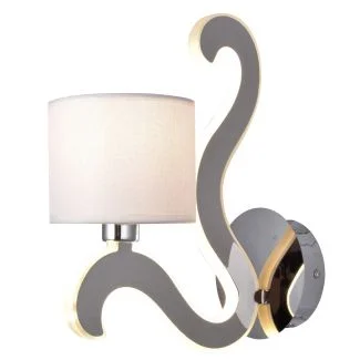 CANDELLUX 21-33864 AMBROSIA 1 KINKIET 1X40W E14 + 6W LED CHROM