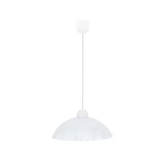 CANDELLUX 31-16737 ALCARA LAMPA WISZĄCA 1X60W E27 KLOSZ BIAŁY Z WZOREM