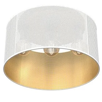 LUMINEX 5261 oprawa sufitowa Loft shade plafon biały złoty