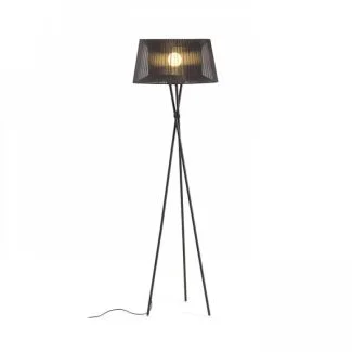 RENDL R12674 BOULOGNE podłogowa czarna 230V E27 28W