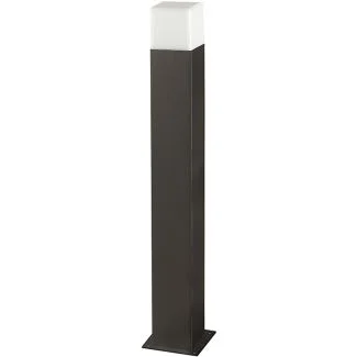 POLUX 304636 Lampa ogrodowa aluminiowa NEW YORK GLA505QS174GFSM 1xE27 wysoka 74cm