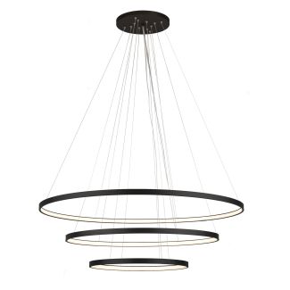ANTIGO Lampa wisząca Agari Multi 3 117-87-57 - Czarna (1170 mm) 3000K 5430