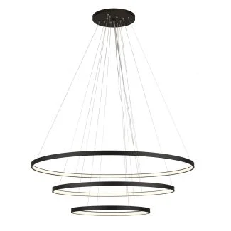 ANTIGO Lampa wisząca Agari Multi 3 117-87-57 - Czarna (1170 mm) 4000K 5431