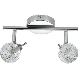 CANDELLUX 92-70296 BOMBOLA LAMPA SUFITOWA LISTWA 2X40W G9 CHROM BEZ ŻARÓWEK