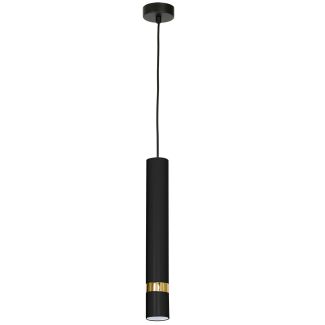 LUMINEX 1554 oprawa sufitowa Reno żyrandol czarny złoty