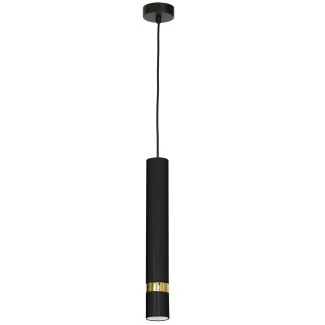 LUMINEX 1554 oprawa sufitowa Reno żyrandol czarny złoty