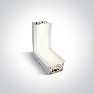 ONE LIGHT 38152RL/W/C biały narożnik ściana-sufit 4000K 10W + 4 klipsy mocujące, 4 złącza & 2 zaślepki