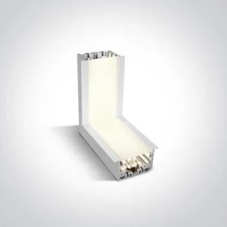ONE LIGHT 38152RL/W/C biały narożnik ściana-sufit 4000K 10W + 4 klipsy mocujące, 4 złącza & 2 zaślepki