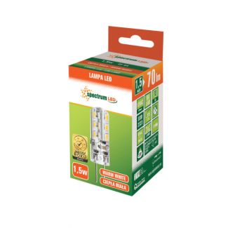 SPECTRUMLED 13117 Żarówka LED G4 column 12V 1,5W SILIKON WW SPECTRUM