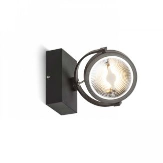 RENDL R12333 KELLY LED I ścienna czarna 230V LED 12W 24° 3000K