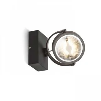 RENDL R12333 KELLY LED I ścienna czarna 230V LED 12W 24° 3000K