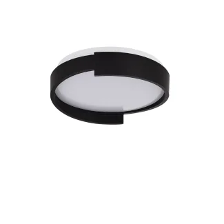 LIGHT PRESTIGE LP-1453/1C-27 BK Plafon Halo 27 cm czarny LED CCT