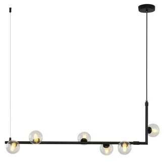 Step into Design MP0096-6 Lampa wisząca SIMPLY czarna 90 cm