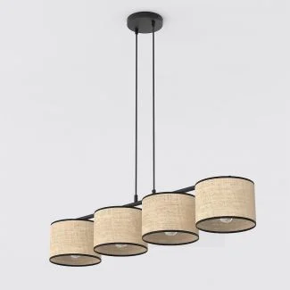 EMIBIG 1654/4 ECO 4 BL RATTAN LAMPA WISZĄCA