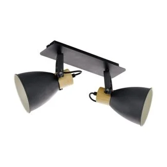 EGLO 99075 LAMPA COSWARTH SPOT BALKEN/2 E27 ANTHRAZIT/HOLZ COSWARTH