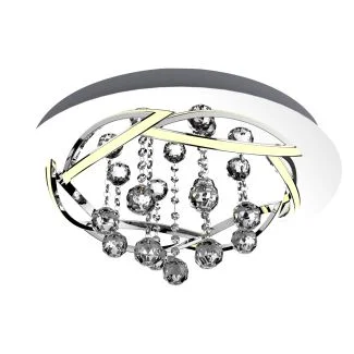 CANDELLUX A0016-160 KORFU LAMPA SUFITOWA PLAFON 50 30W LED CHROMOWY 4000K APETI