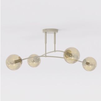 EMIBIG 1686/4 PREGOS 4 MOKKA MIODOWY LAMPA SUFITOWA