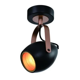 CANDELLUX 91-81391 ANICA LAMPA KINKIET CZARNY 1X40W E14 ODBŁYŚNIK ZŁOTY