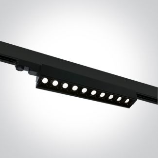 ONE LIGHT 65024T/B/C Ampares czarny naświetlacz track z regulacą +-45°COB 4000K 10x5W