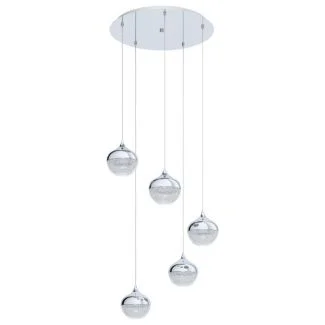 EGLO 98629 LAMPA MIOGLIA 1 OPRAWA WISZĄCA HL/5 E14 CHROM/KLAR M.GRANILLEMIOGLIA 1