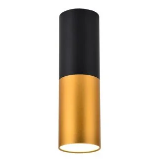 CANDELLUX 2282688 LAMPA SUFITOWA TUBA 1X15W GU10 5,8/20 CZARNO ZŁOTA