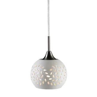 MARKSLOJD 102288 LOHALS lampa wisząca 1L 18cm Stalowy/Biały