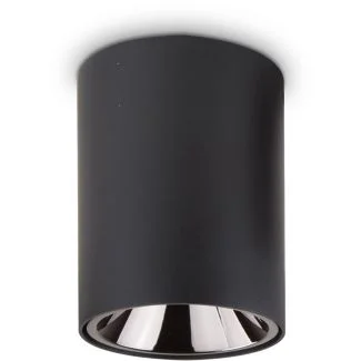 IDEAL LUX NITRO 15W ROUND BLACK - CZARNA 205984