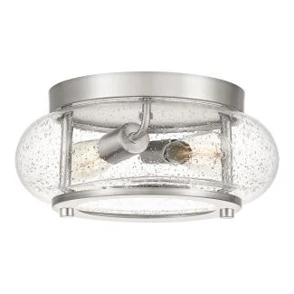 ELSTEAD Trilogy QZ-TRILOGY-FS-BN 2 Light Flush Mount - Brushed Nickel